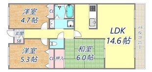 シティプラザ甲南山手の物件間取画像